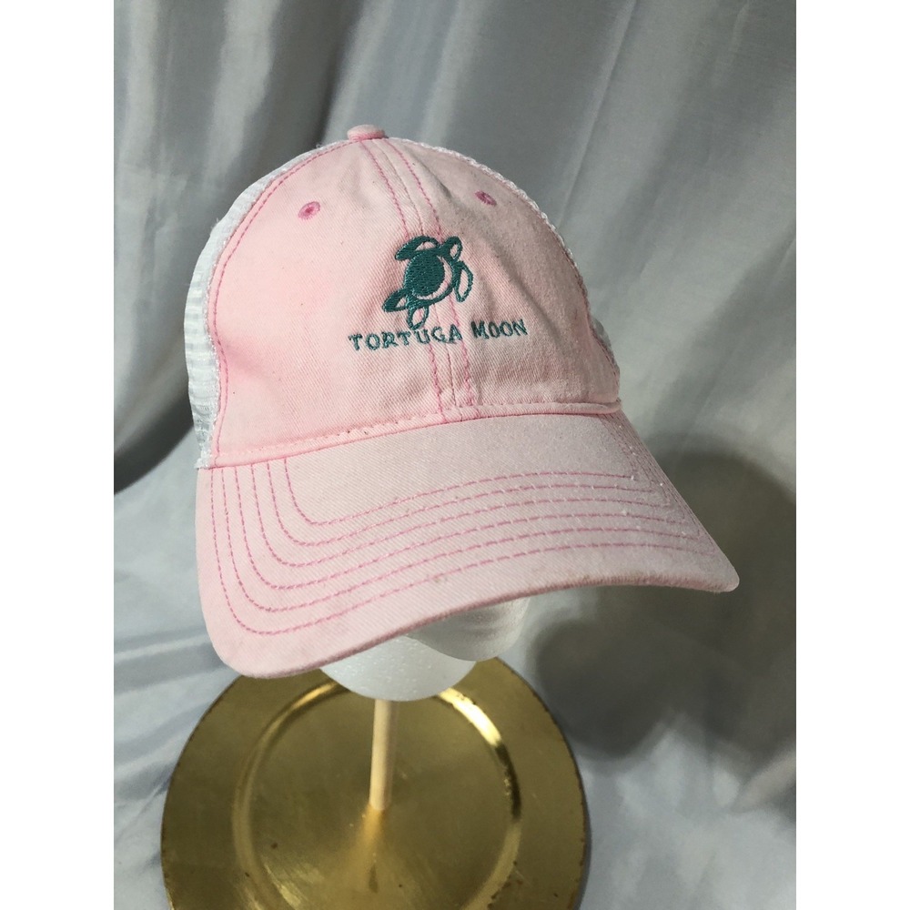 Pink cap with Tortuga Moon and Sea Turtle - Preowned